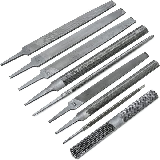Onderhoud File Set - Handvijlen Set - Metaal Bewerken - Gelegeerd Staal - 9 Delig - Multi