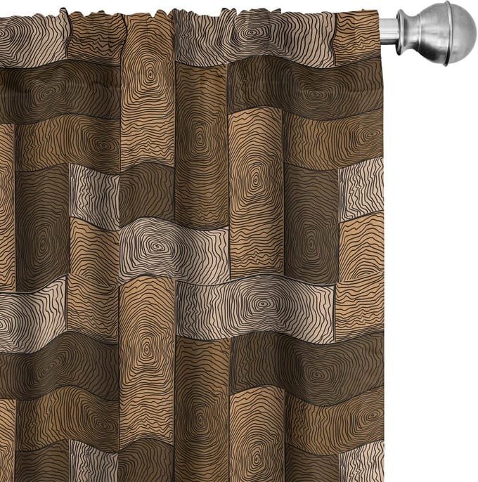 ABAKUHAUS Voorhangen – 2x75x225 cm – Microfaser – Halfverduisterend – Beige