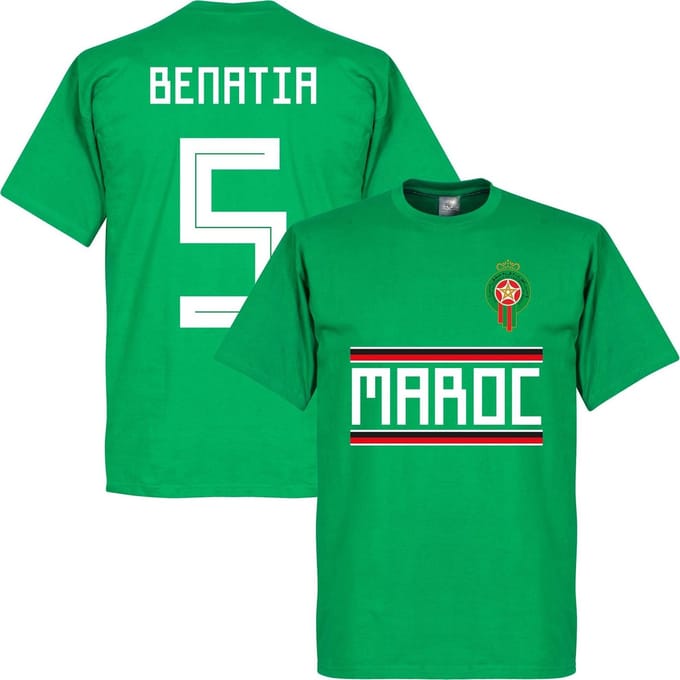 Marokko Benatia 5 Team T-Shirt - Groen - S