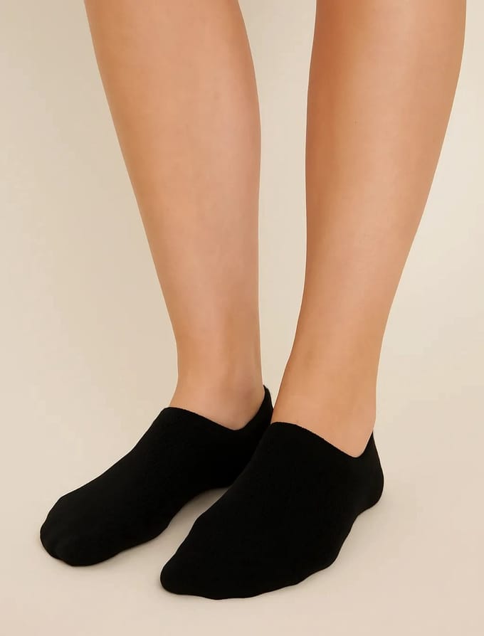 10Cel Tencel sneaker sokken - Short socks 1-pack - 42 - Zwart