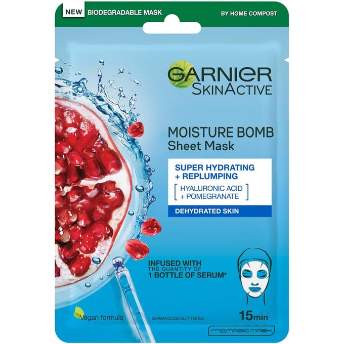 Garnier Skin Active Moisture Bomb Tissue Mask Trio 3 st
