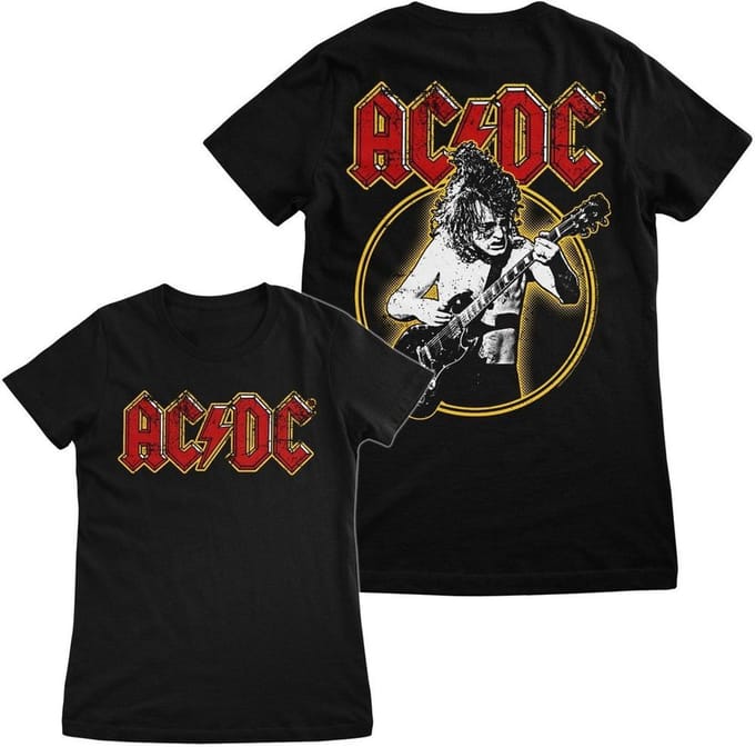 AC/DC Dames Angus Young Girly T-shirt PS-5-ACDC009-H95-7