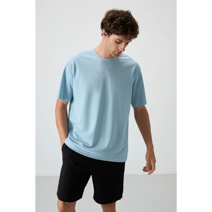 Oversized Geprinte Crew Neck T-shirt
