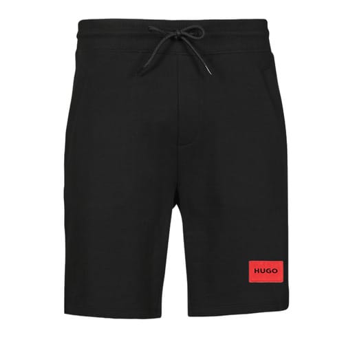 HUGO Logo Patch Duurzame Zweet Shorts - Zwart