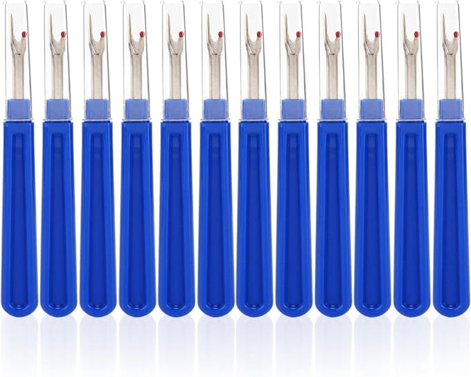 12 Piece Turning Cutter Set - Stainless Steel Thread Cutter Remover - Turning Blade Thread Removal Set - Handy Turning Cutter Sewing Tools for Sewing - Creatieve Handwerk Accessoires