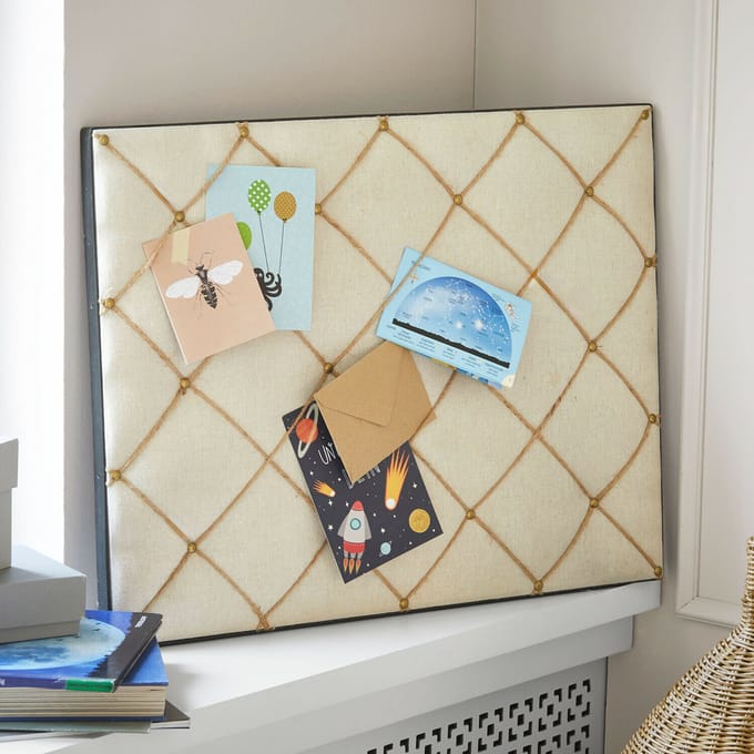 LOBERON Memobord Oaklynne crème/goudkleurig