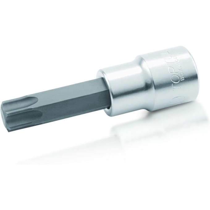 Torx-inzetstuk TOPTUL 1/2 inch T55 lang (80mm)