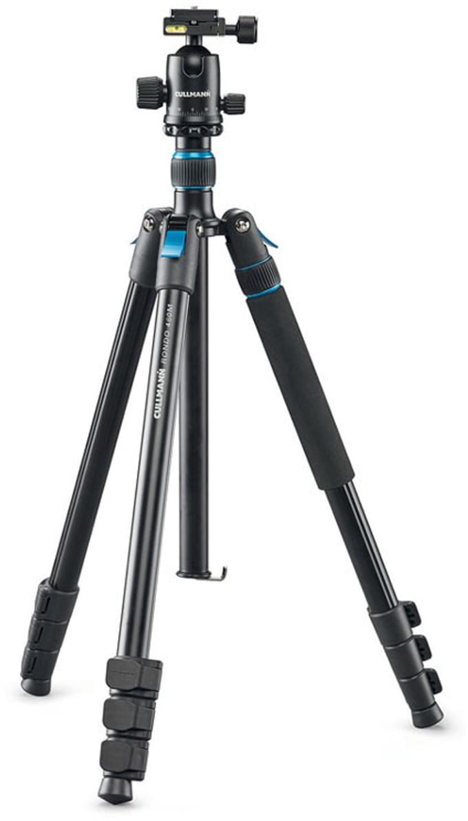 Cullmann Tripod Werkhoogte: 48 - 185 cm Zwart Kogelkop, Geïntegreerd statief, Incl. tas