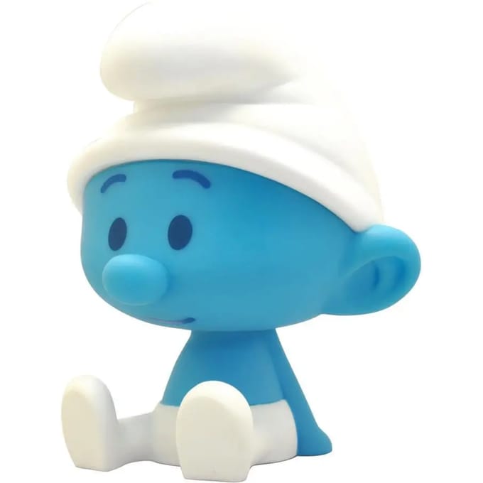 Smurfen spaarpot Plastoy en PVC Chibi Schtroumpf