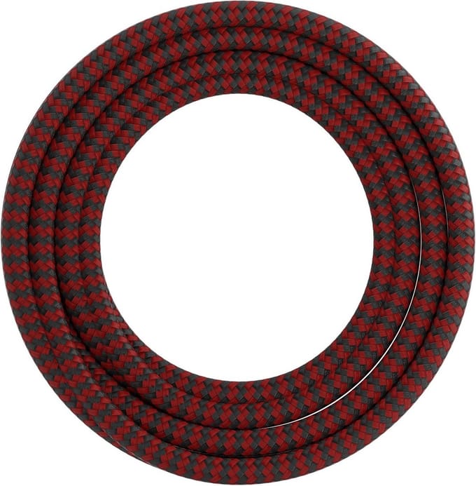 OP=OP Calex Textielsnoer | 1.5 meter | 2-aderig | rood/zwart