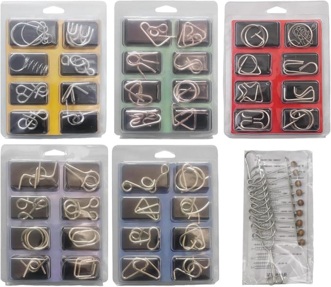 Metalen Puzzel - Denkspel - Geestelijke Training - Duurzaam Metaal - 320 gram - Metaal