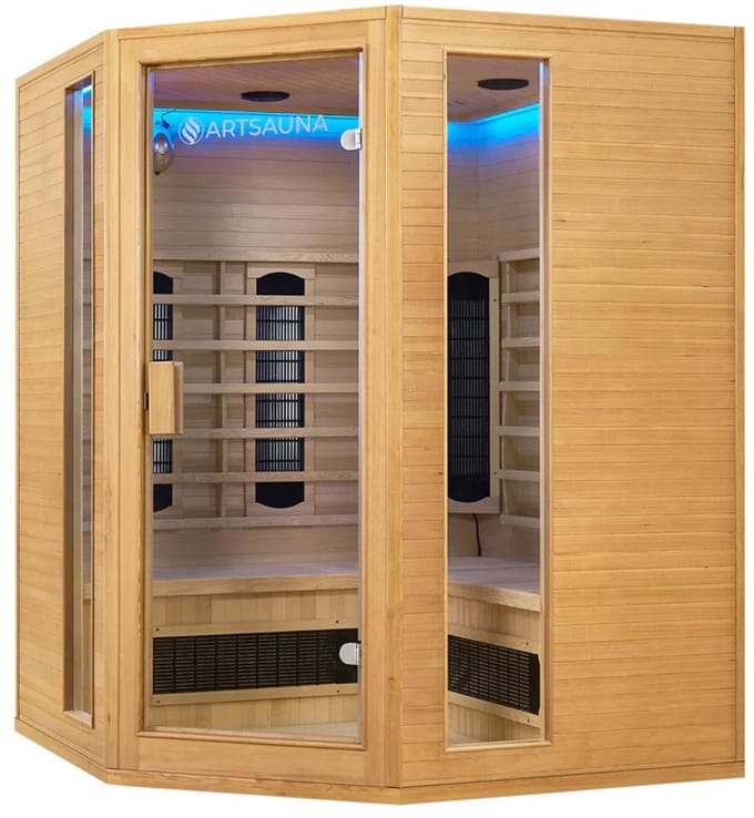 Infraroodcabine Nyborg E150K - 150x150x190cm - Dubbele Technologie - 4 personen