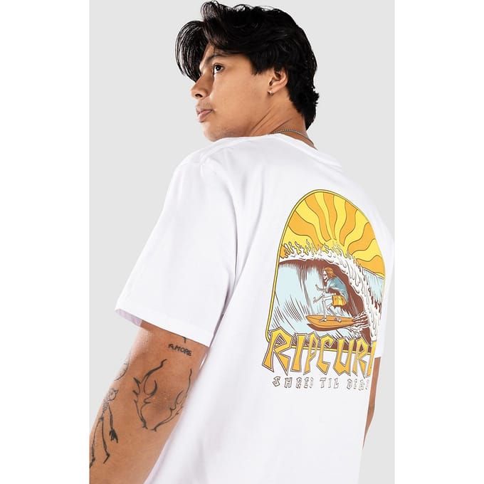 Rip Curl Shred Til T-Shirt wit