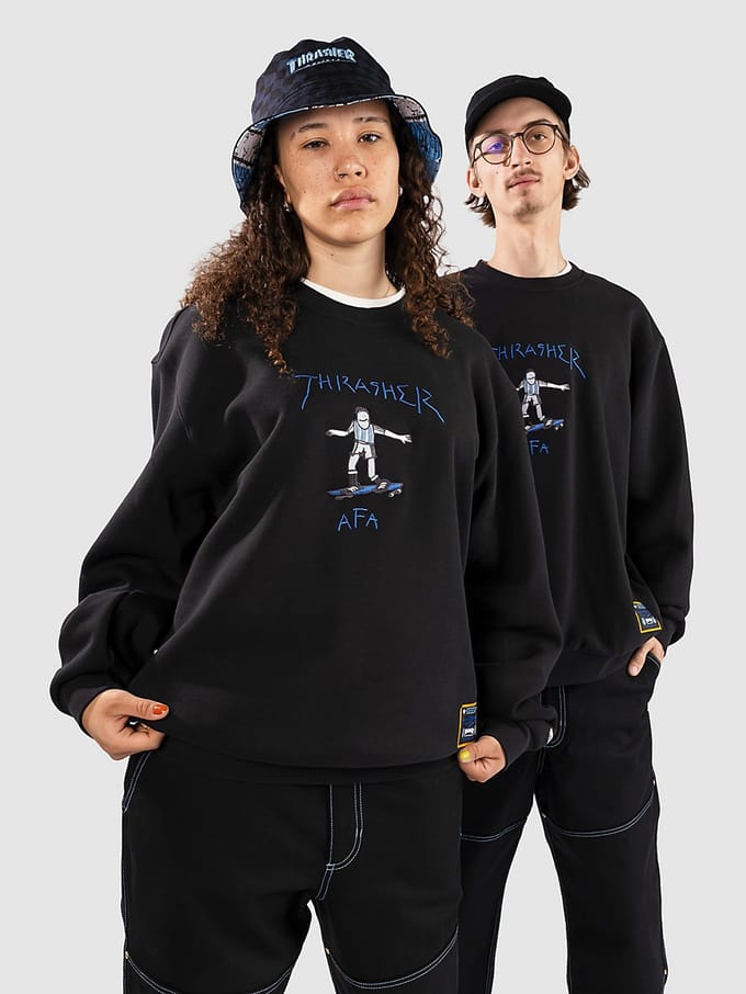 adidas Skateboarding x Thrasher x AFA Argentina Gonz Sweater zwart