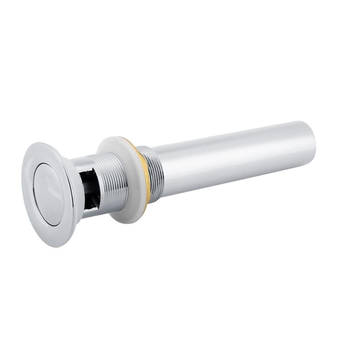 G1-1/4  Messing Badkamer Wastafel Pop-up Afvoerplug met Overloop (Zilver Chroom) gray