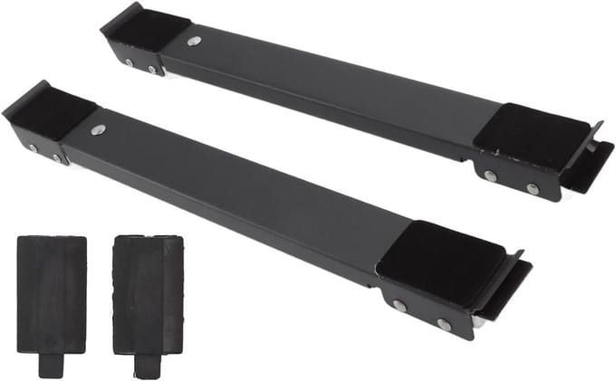 2x Verstelbare Onderstel Rollers voor Zware Apparaten - Voor Wasmachine & Koelkast