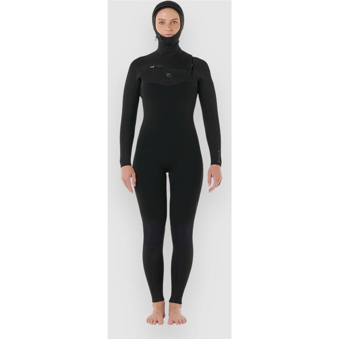 2026 Rip Curl Dames Dawn Patrol 5/4mm Met Capuchon Borst Ritssluiting