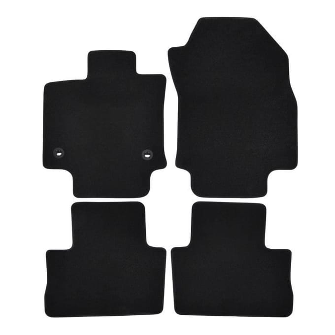 Tapis de sol - Toyota - Rav4 - Noir - 4 pièces - Renforcé sous les pédales