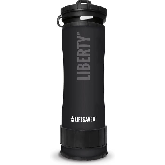 Liberty 2000 Zwart - Drinkfles met waterfilter
