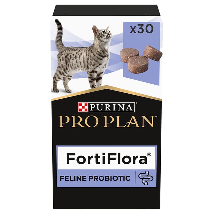 2x15g Fortiflora Probiotic Kauwblokjes Purina Pro Plan Kattensnacks