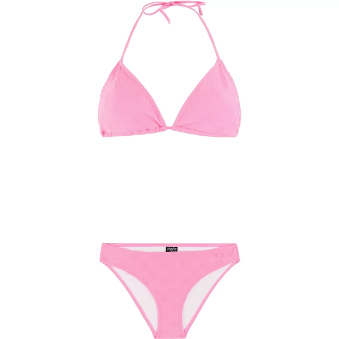 Protest PRTBalance - Triangel bikini set Dames - Koordsluiting - Uitneembare vulling - Normale pasvorm - Medium dekking - Roze