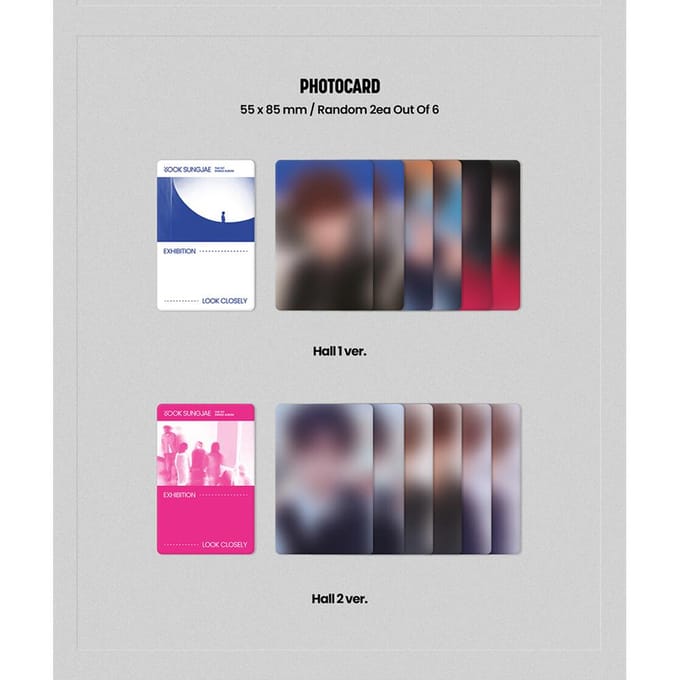 YOOK SUNGJAE - TENTOONSTELLING : Kijk goed (POCA-ALBUM) Random black
