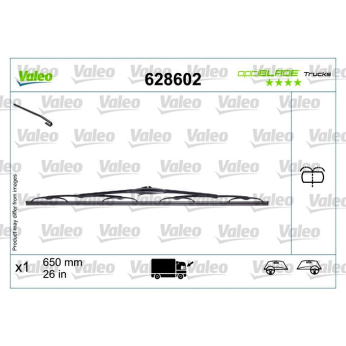 Wisserblad VALEO Optiblade 628602, 600mm, Voor, 1 Stuk