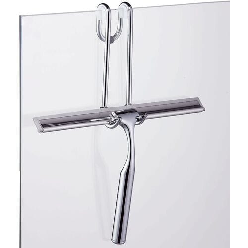 Giese hook with wiper for glass shower wall 30308-02