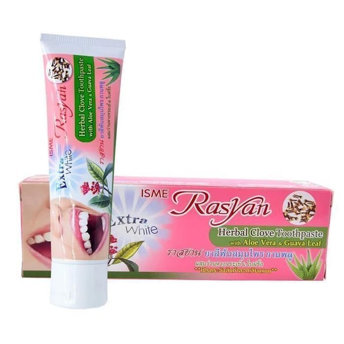 Tandpasta - Isme Rasyan Extra Wit - Kruidnagel - Aloë vera - Witmakend effect (100g)