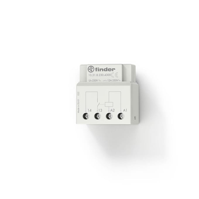 Finder Electromechanische Schakeldoos Montage Relais 12A 230V AC - 13.31.8.230.4300