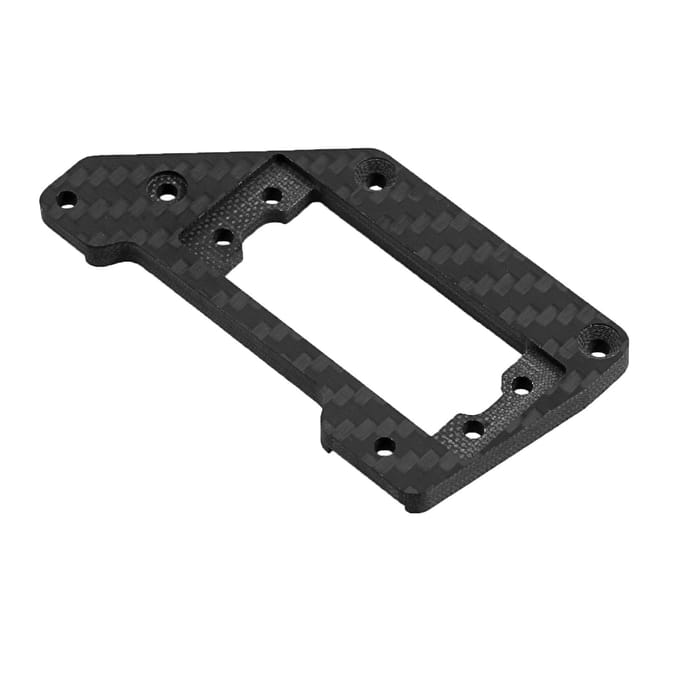 Carbon Fiber Servo As Mount Servo Mount Stand Vervanging voor SCX10 PRO 1/10 Afstandsbediening Auto zwart