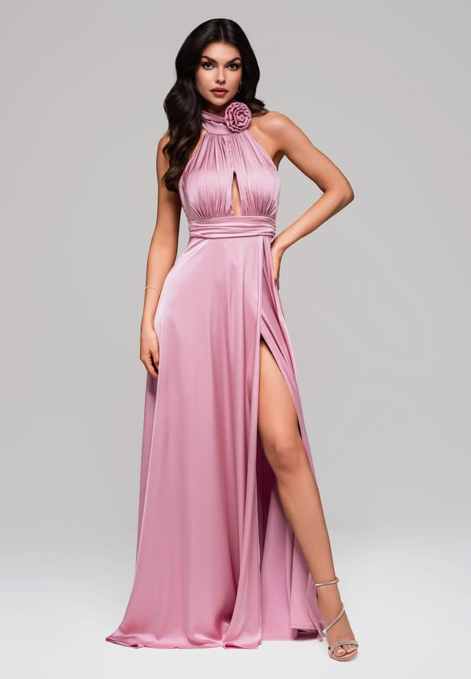 LARICA Jurk - Rits - Jurk Roze M