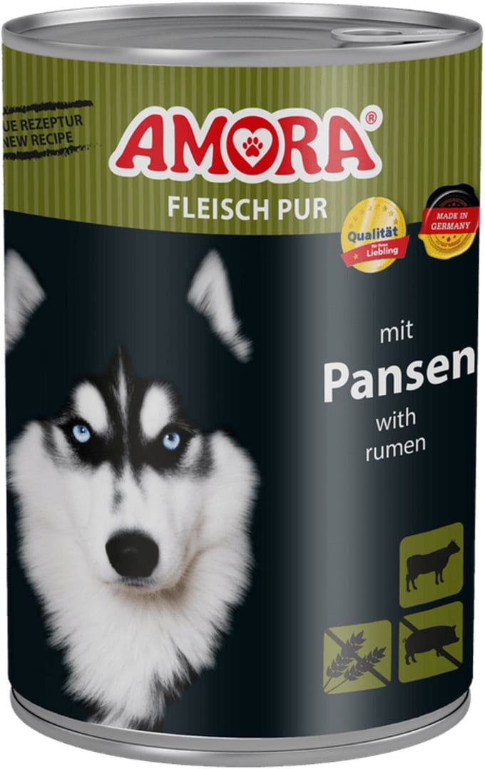 AMORA Hond Pur 6x400g - Pens