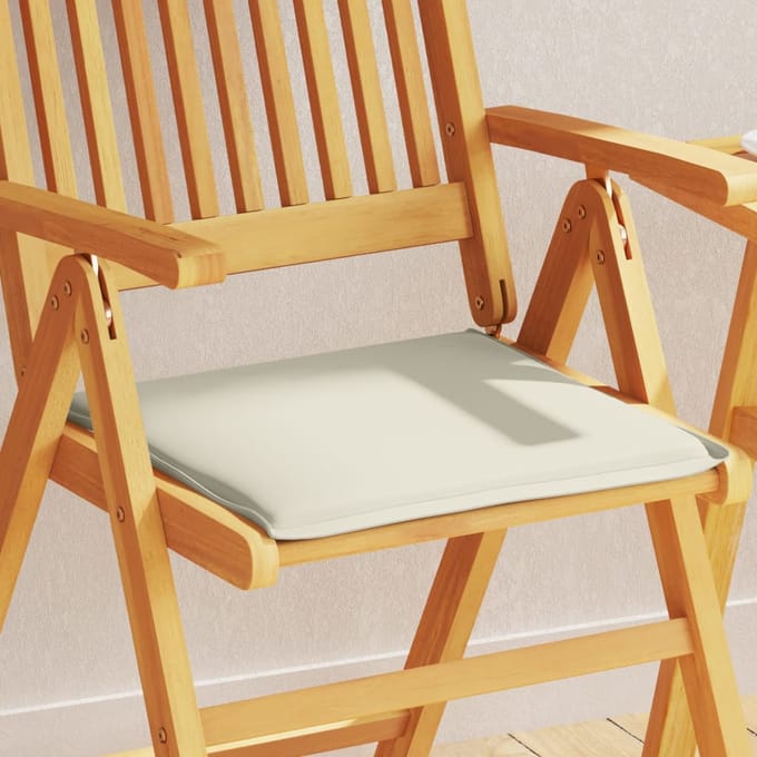 vidaXL - Tuinzitkussens - 2 - st - vierkant - 45x45x2 - cm - crèmekleurig