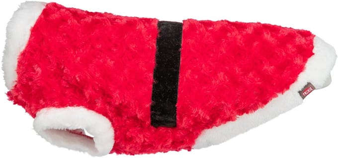 Trixie - Xmas Hondenjas Kerstman - Pluche - Rood