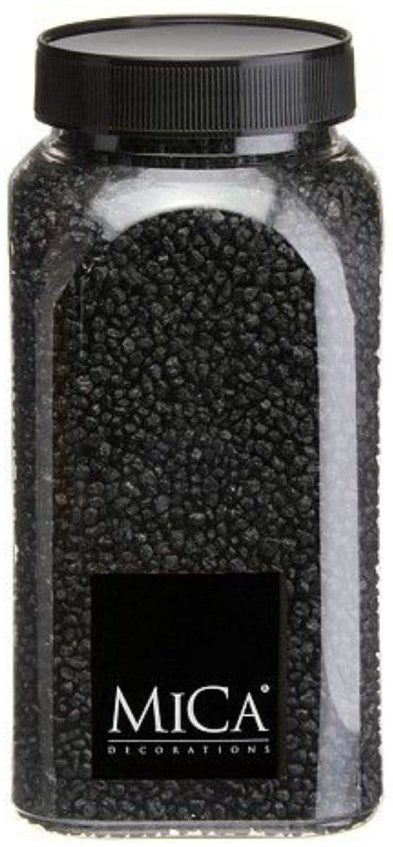 Zwart Decoratie Granulaat 650ml - Mica Decorations