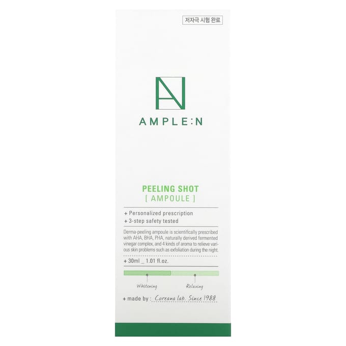 AMPLE:N, Peeling Shot, Ampoule, 1.01 fl oz (30 ml) white