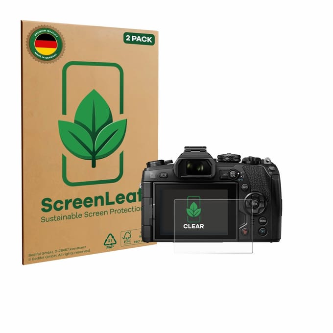 2 Stuks Screenprotector voor Olympus OM-D E-M1 Mark II / Mark III - Hoogwaardige Beschermfolie transparant