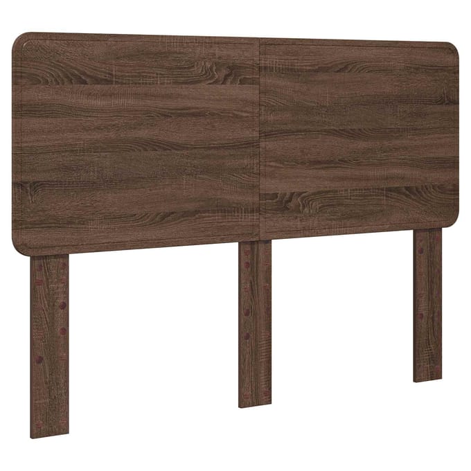 vidaXL Hoofdbord Bruin Eiken Bewerkt hout