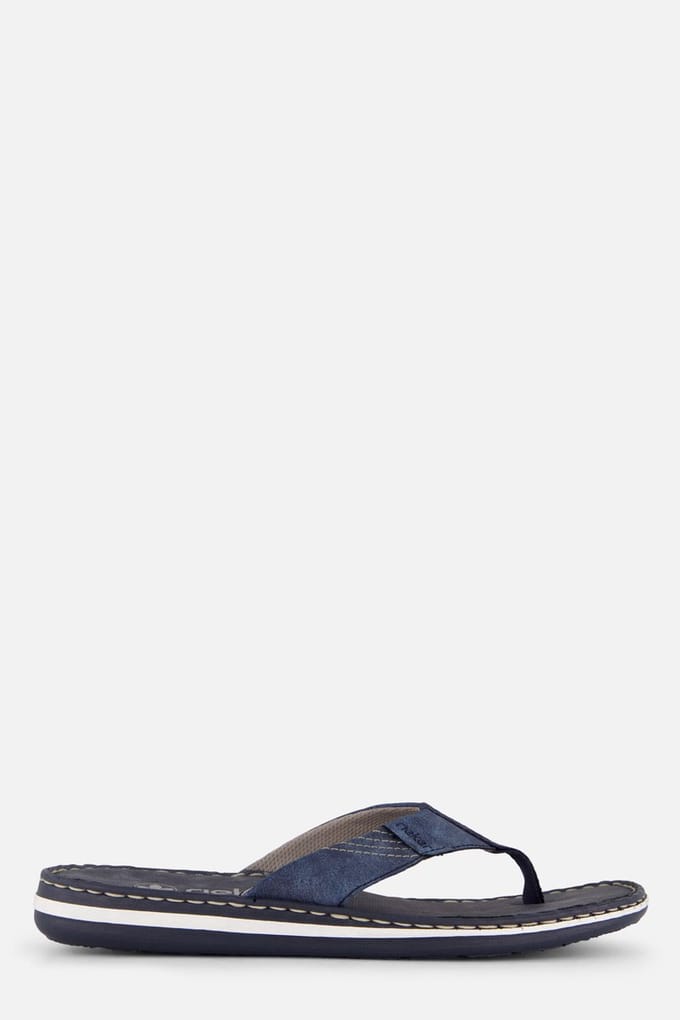 Rieker Morelia Slippers blauw Imitatieleer - Maat 41