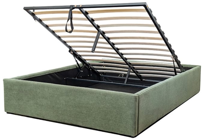 CALICOSY - Opbergbed 140x190 cm bekleed met fluweel - ROMY