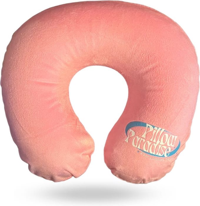Pillow Paradise - Nekkussen - Reizen - Travel - Opblaasbaar - Roze