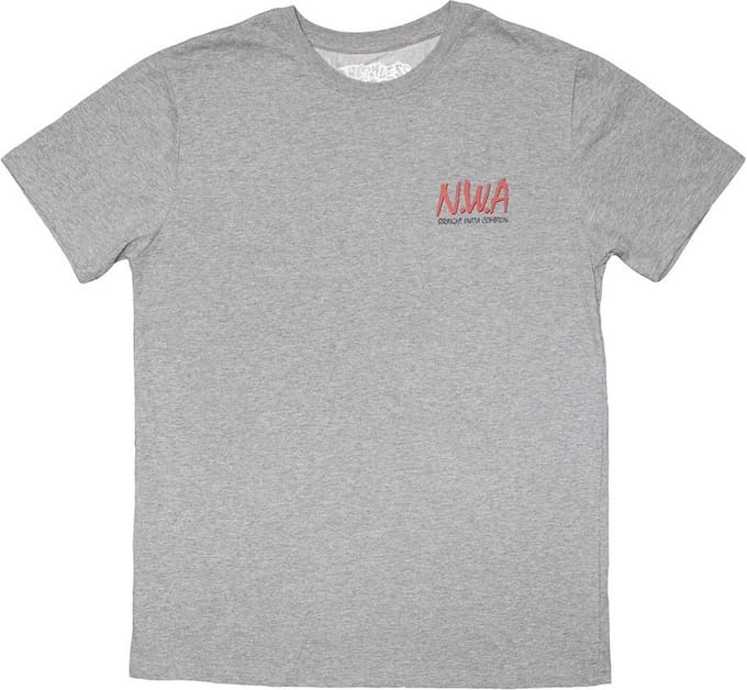 N.W.A - Mini Logo Heren T-shirt - M - Grijs