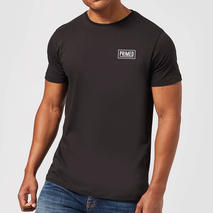Primed Chest Logo T-Shirt - Black - 5XL