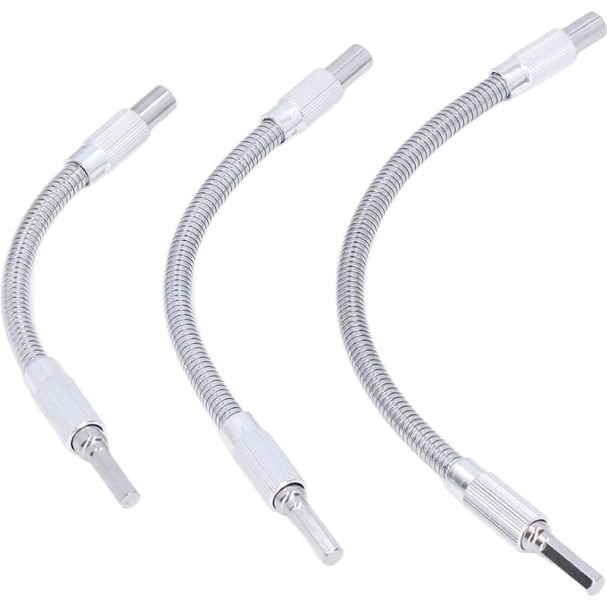 3 stuks Flexibele Schachtverlenging Universele Boorbit Verlengstuk Houder 14in Set Kit