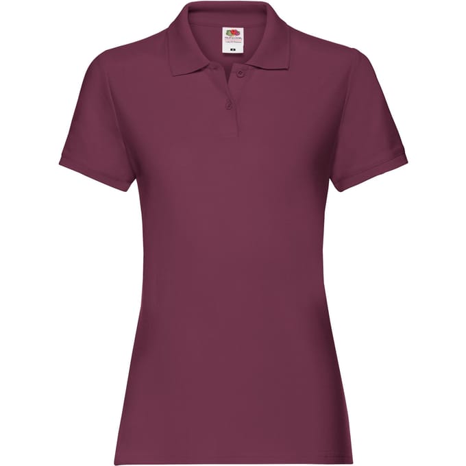 Fruit of the Loom Dames/dames Premium Poloshirt (Bourgondië)