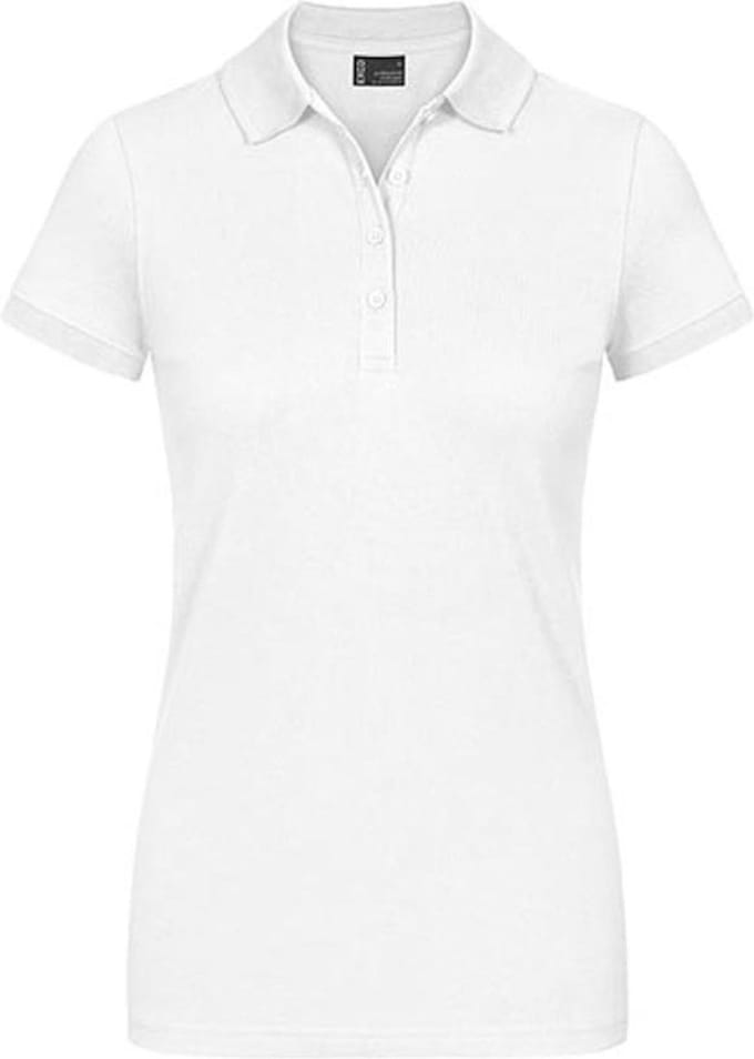 Damespolo 'Promodoro' met korte mouwen White - L
