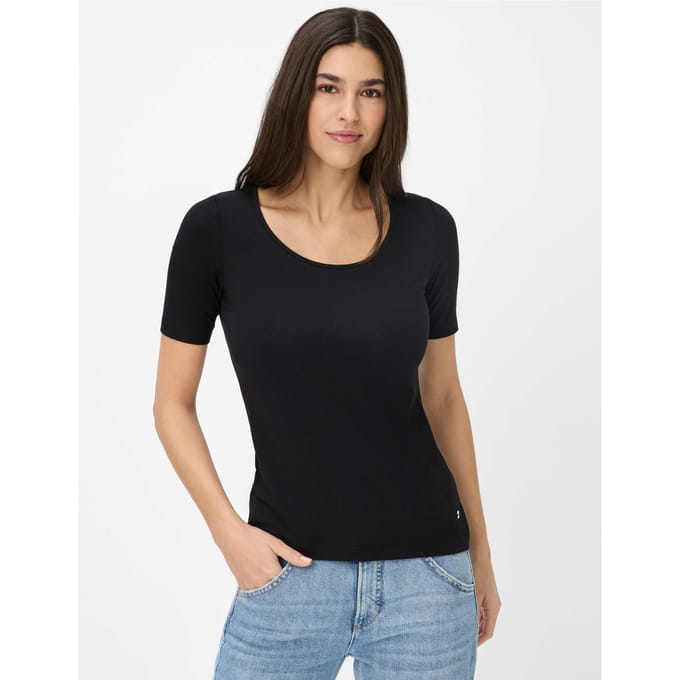 Brax Dames Shirt  Style CORA black, zwart, maat 40