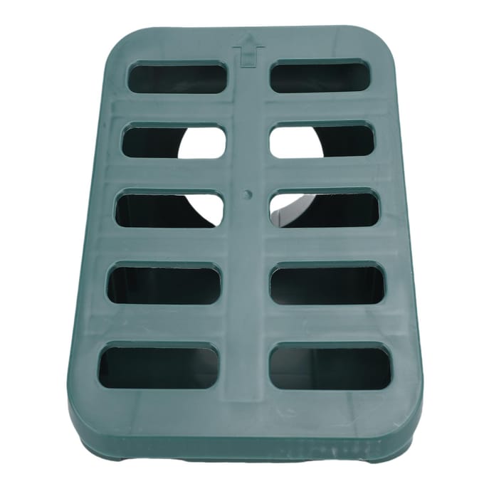 Grille de pelouse Drain de cour Angulaire Robuste PP Heavy Duty Mitré Grille de drainage pour tuyau d'interface 3 4 pouces Vert vert