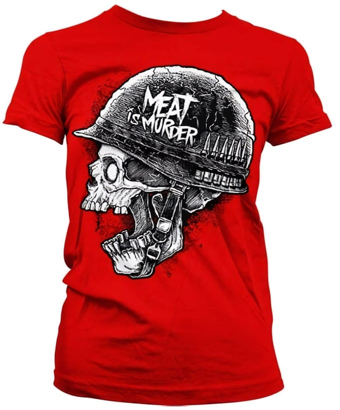 Hybris Dames-T-shirt „Meat Is Murder“ Girly SH-5-15747-H52-8